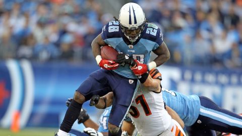 Chris Johnson of the Tennessee Titans has put up less than stellar numbers since signing a $50 million contract.