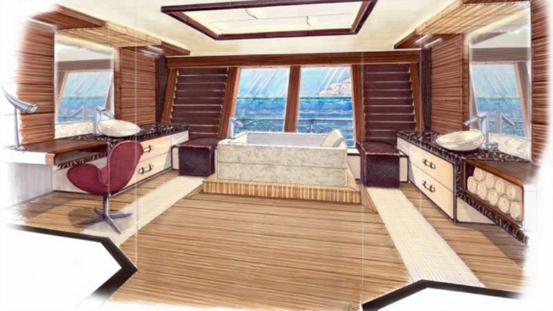 At 82 meters long, there is plenty of space onboard to accommodate family and guests.
