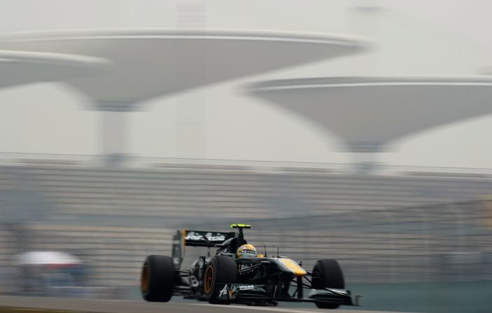 Luiz Razia will take over from Gonzalez on Wednesday, having tested for Virgin at last year's event. The Brazilian is pictured here during practice for this year's Chinese Grand Prix, where he was given a chance to showcase his talent.