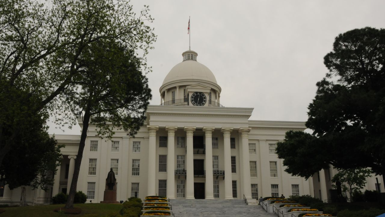 Alabama's state capitol stands in the heart of Birmingham.