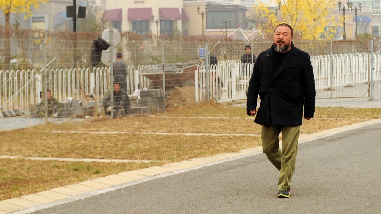 Supporters of artist Ai Weiwei have posted nude photos online after the artist said he was being investigated on porn charges.