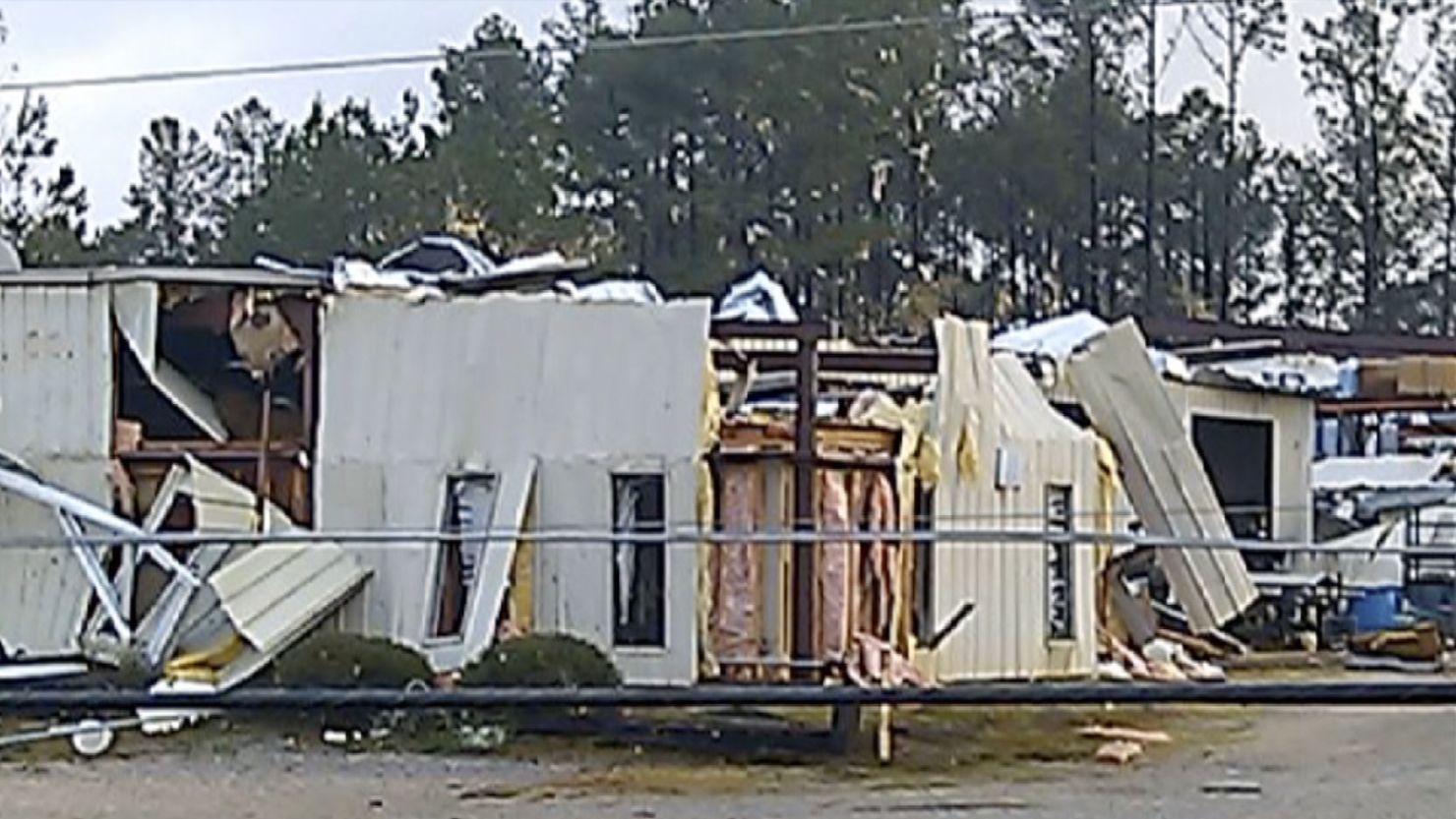 Severe weather and several unconfirmed tornadoes moved through parts of the Pine Belt early Wednesday morning.