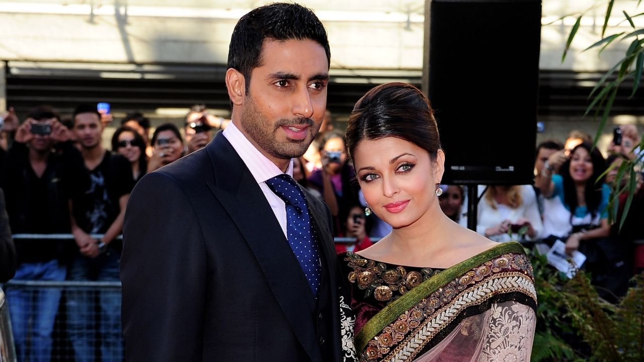 Abhishek Bachchan and Aishwarya Rai at the BFI Southbank on June 16, 2010 in London, England.