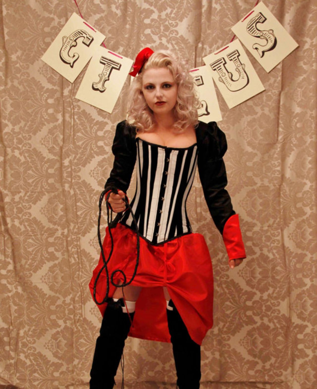 Charlotte Scott's ringmaster costume, available from her Alice and Willow store.