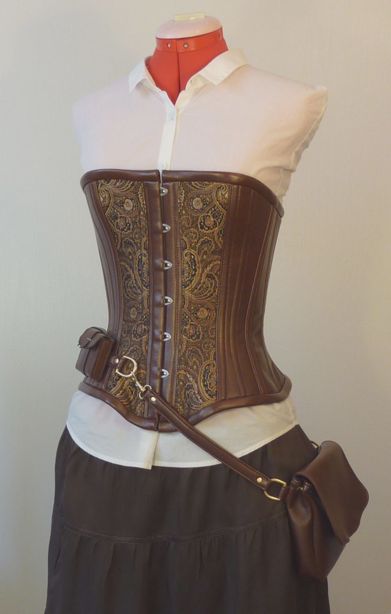 One of Travis Lilly's utility steampunk corsets.