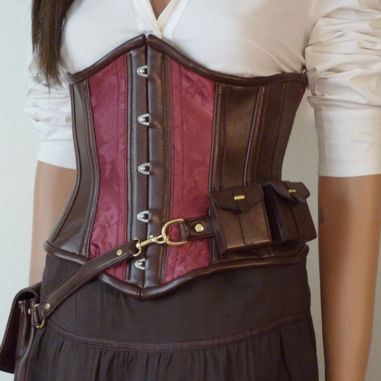 One of Travis Lilly's utility steampunk corsets.