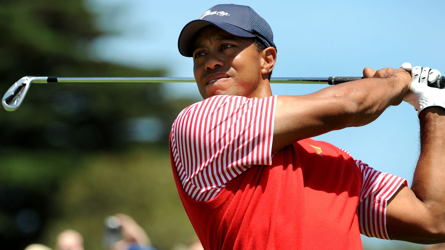 American golfer Tiger Woods is competing in his seventh Presidents Cup.
