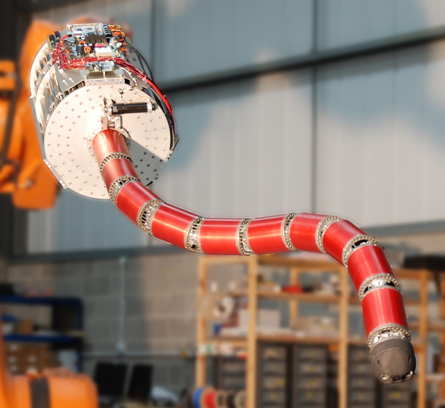 CMU's snake robot explores defunct nuclear power plant