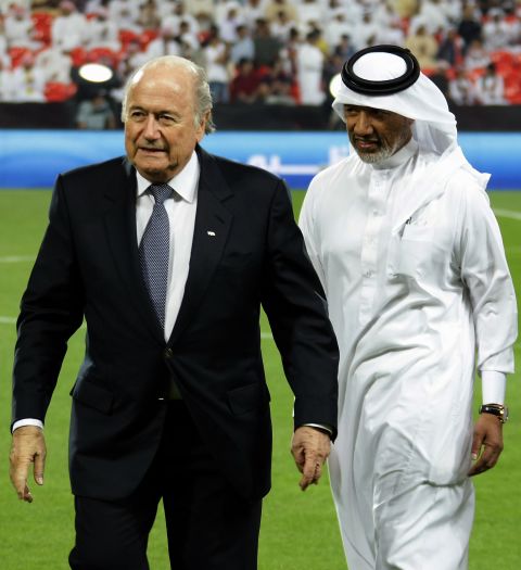 Blatter stood unopposed for re-election in July after his former ally Mohamed bin Hammam quit the race days before the ballot after being accused of offering cash for votes. The Qatari, a top FIFA official, has been banned from football.