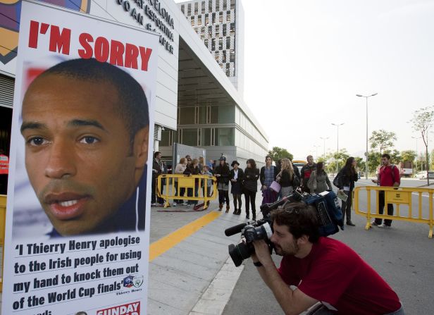 Blatter had earlier refused to take action when Thierry Henry's blatant handball denied the Republic of Ireland a place at the 2010 World Cup finals. Even the France striker admitted the fairest solution was to replay the playoff match.