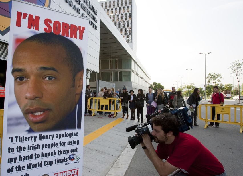 Blatter had earlier refused to take action when Thierry Henry's blatant handball denied the Republic of Ireland a place at the 2010 World Cup finals. Even the France striker admitted the fairest solution was to replay the playoff match.