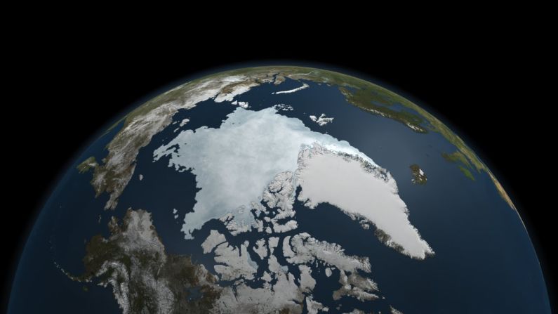 The last five years have included the<a href="index.php?page=&url=http%3A%2F%2Fnews.blogs.cnn.com%2F2011%2F09%2F12%2Farctic-ice-levels-hit-historic-low-researchers-say%2F"> five lowest extents of sea ice </a>in the Arctic since records began in 1979, according to NASA, with much of that trend being caused by global warming. 