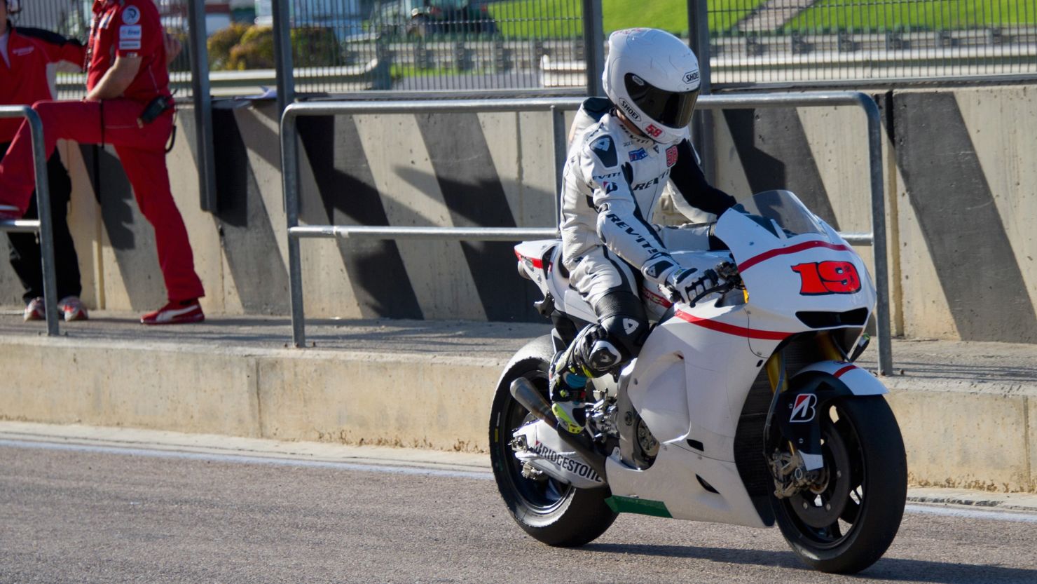 Alvaro Bautista is already testing his new Honda MotoGP bike after leaving the Suzuki team.