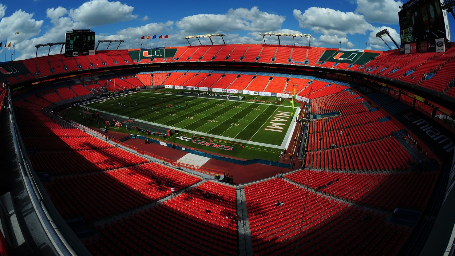 The University of Miami Hurricanes play their home games at Sun Life Stadium. A booster has admitted violating NCAA rules.