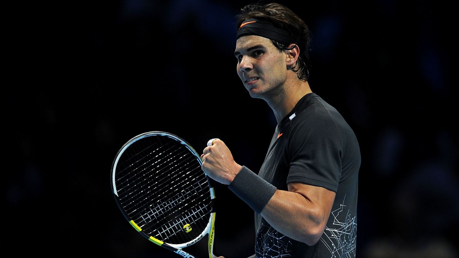 Rafael Nadal was made to fight all the way by Mardy Fish, eventually sealing victory in just under three hours.