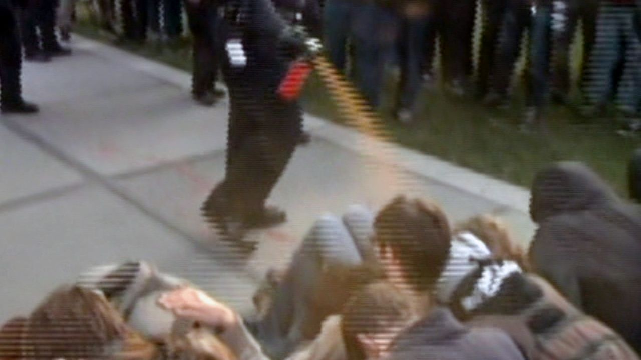 Video of Lt. John Pike spraying students at close range in November 2011 went viral on the Internet.
