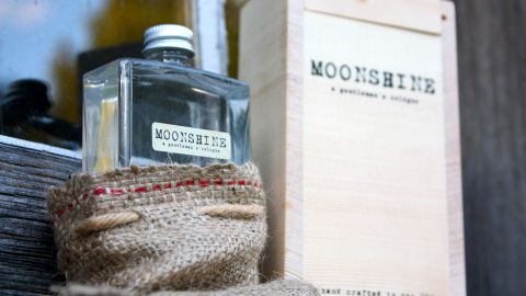 Three fraternity brothers have captured the essence of moonshine in a creative cologne.