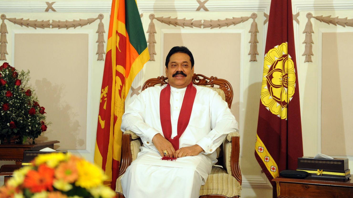 Sir Lankian President Mahinda Rajapaksa has received a 400-page response to U.N. allegations that the country committed war crimes.