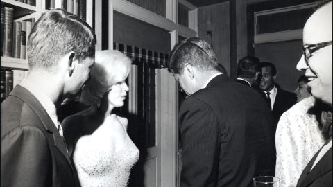 This rare shot of Robert F. Kennedy, Marilyn Monroe and president John F. Kennedy together is one of Morgan's finds.
