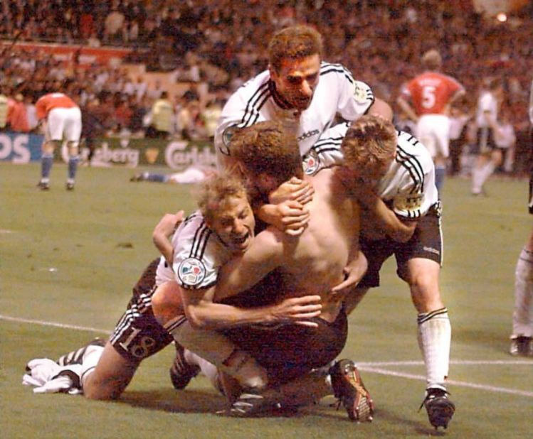 Germany had only conceded two goals in five games en route to the Euro 1996 final against the Czech Republic, but the Czechs looked on course to repeat their final victory over Germany from 20 years earlier when Patrik Berger scored from the penalty spot. However, Oliver Bierhoff equalized with 15 minutes left and the same player then scored the winner early in extra time, the first time a major tournament had been decided by a golden goal.