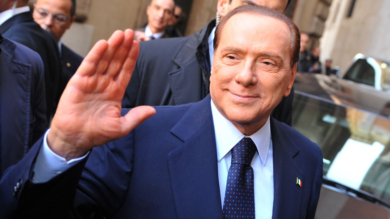 The 75-year-old Berlusconi dominated Italian politics for a decade and a half before resigning amid a financial crisis in November 2011. 