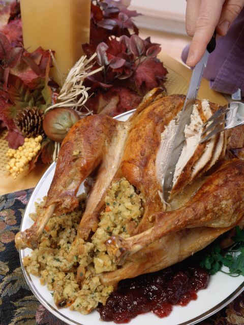 Do you know what goes into stuffing? We can tell you -- loads of butter and plenty of assorted high-fat meats. One scoop can have up to 550 calories. Instead, replace the butter with low-sodium chicken broth. Then your stuffing won't leave you feeling as, well... stuffed.  