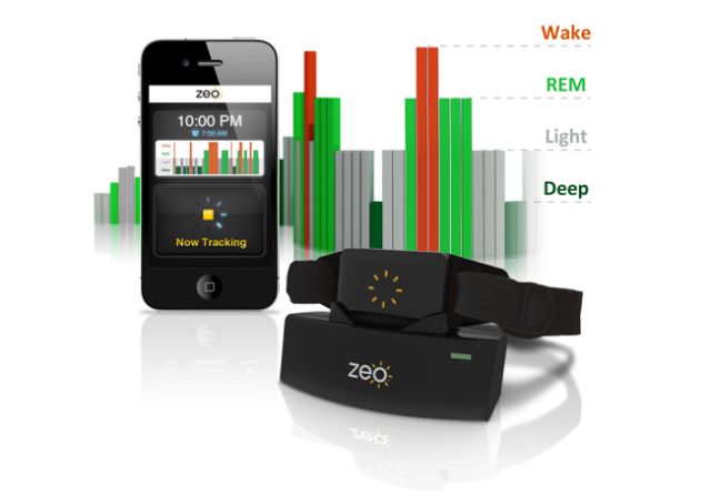 The <a href="http://www.myzeo.com/sleep/shop/zeo-sleep-manager-mobile.html" target="_blank" target="_blank">Zeo Sleep Manager - Mobile</a> allows you to track your sleep habits using a mobile device. The app is used in conjunction with the Zeo Software headband, which records the length and quality of your sleep as well as other factors that may be keeping you from getting a good night's rest. The app is available on iPhone and Android smartphones. Cost: $99.00.