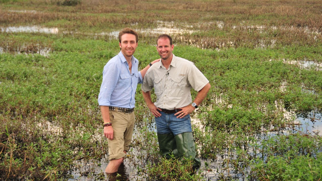 Join Philippe Cousteau (left) as he tours the Florida Everglades as part of CNN's Going Green coverage 