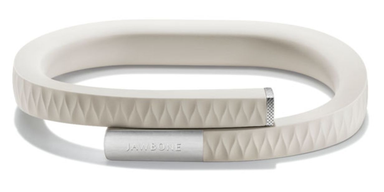 Jawbone Up tracks weight and fitness through its wristband and smartphone app, helping to integrate health management into your daily routine