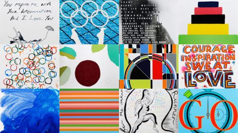 These 12 posters will be used to promote the 2012 London Olympic and Paralympic Games.