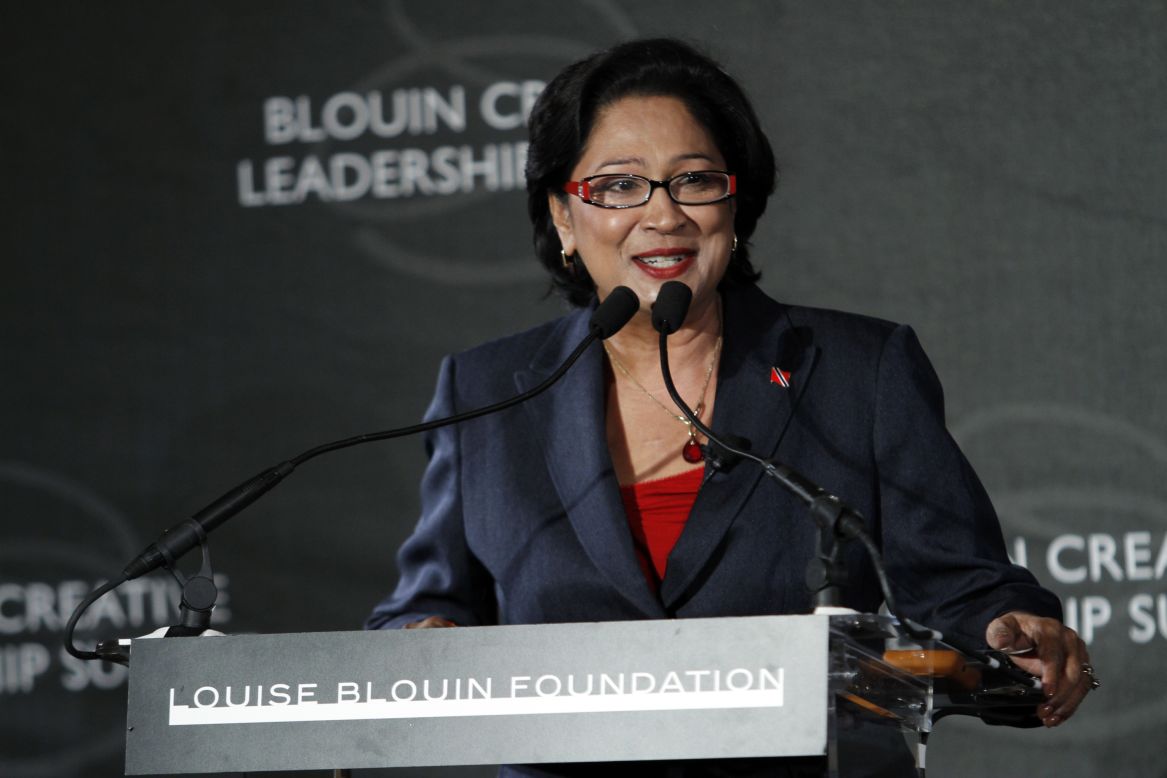 Trinidad and Tobago's Prime Minister Kamla Persad-Bissessa has held the office since 2010.