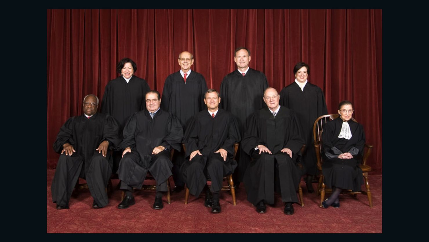 The nine U.S. Supreme Court justices.