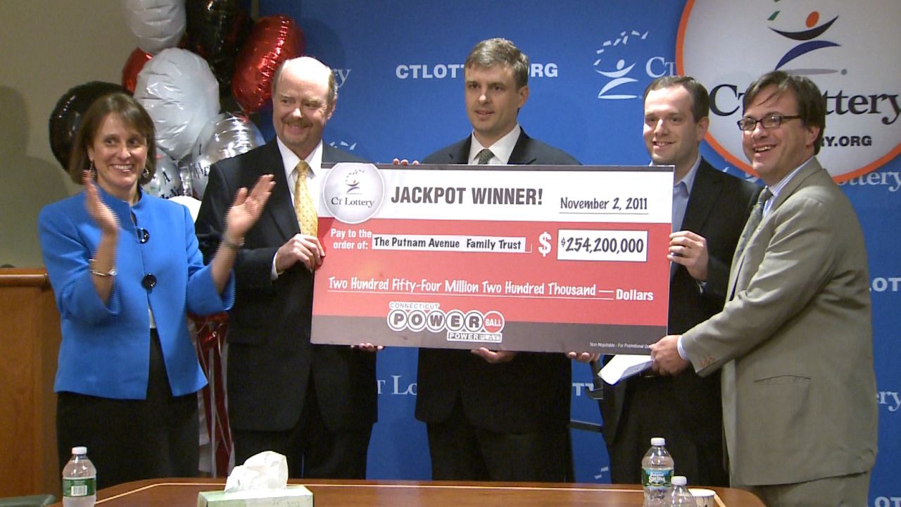 Three co-workers in Connecticut won the $254 million Powerball jackpot but opted for a one-time cash payout of $103.5 million.