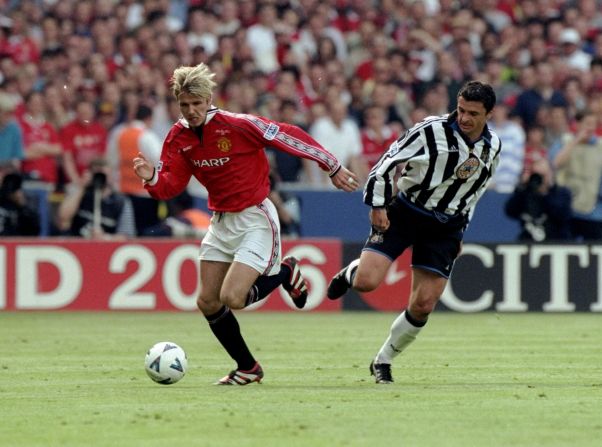 Speed played in two FA Cup finals for Newcastle, against Arsenal in 1998 and Manchester United in 1999, losing both.