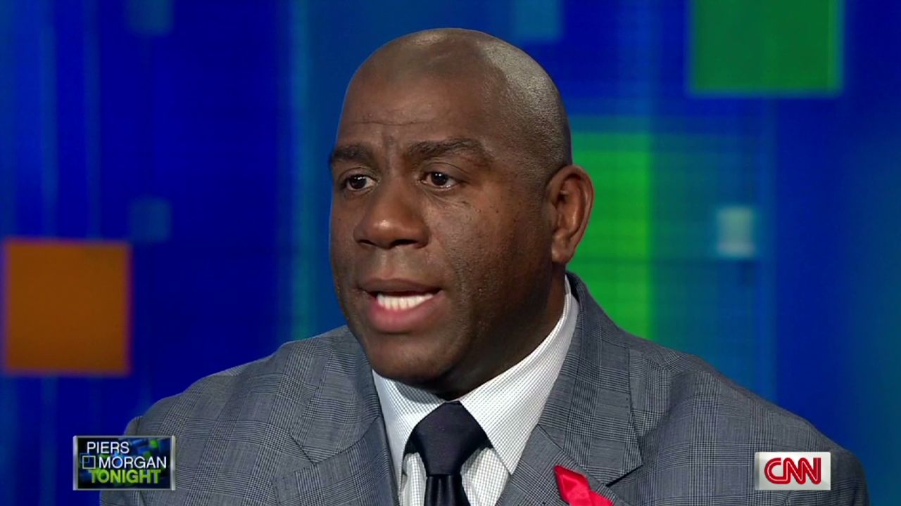 Magic Johnson has been living with HIV for more than 20 years. 