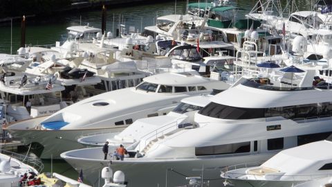  Sen. Tom Coburn says it's hard to defend mortgage interest deductions on luxury yachts, such as these lined up in Miami.