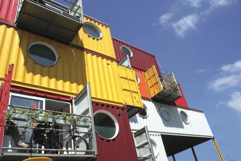 But it's not the first time shipping containers have found a new life on London soil. This colourful beehive of offices, ateliers and apartments -- built in 2002 -- was among the first container architecture projects to gain worldwide attention.
