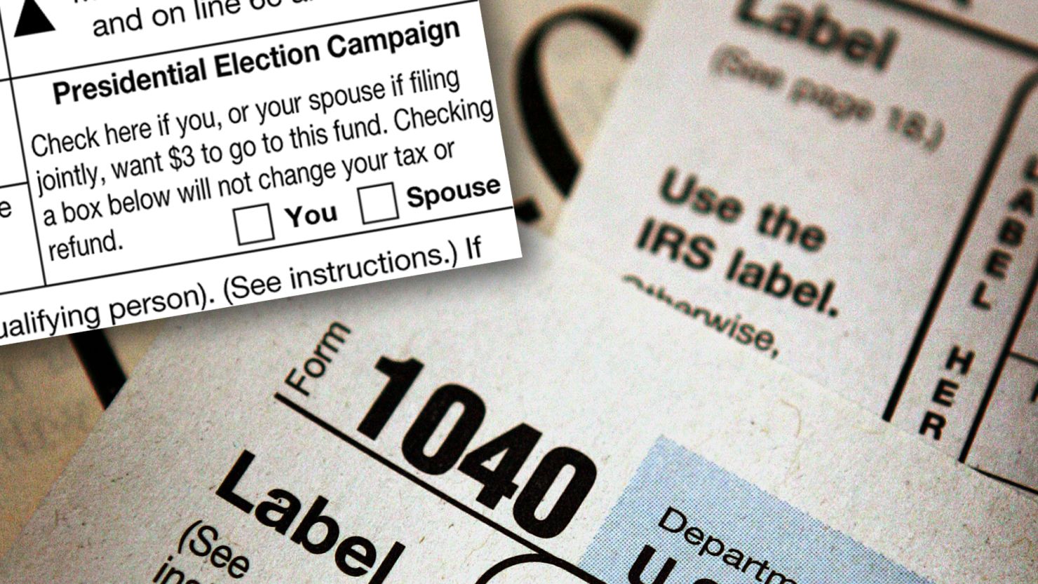 IRS form presidential checkoff