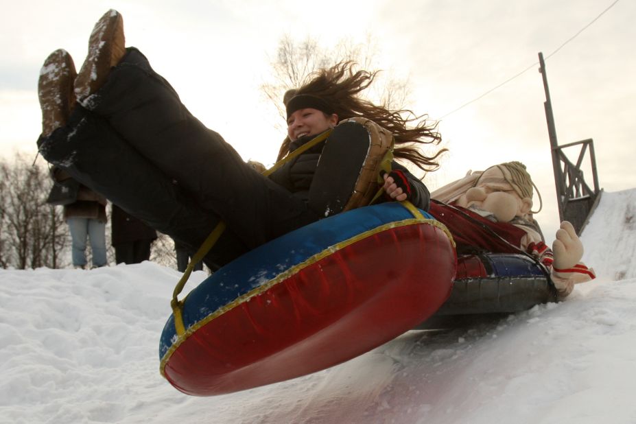 Sledding incorporates a great workout with some winter fun. Climbing to the top of a hill to sled back down is great for leg muscles and can burn up to 400 calories an hour. Don't forget to take the kids!