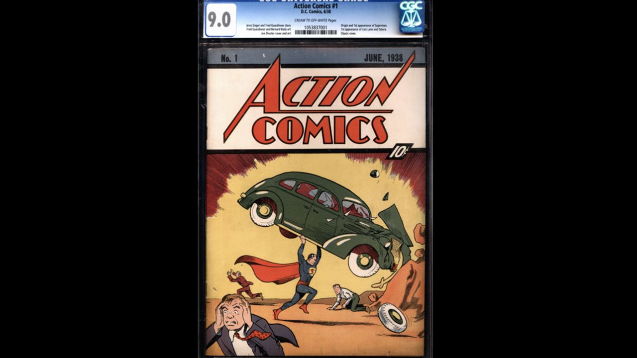 A near-pristine copy of Action Comics #1 sold at an online auction Wednesday for $2.16 million. 