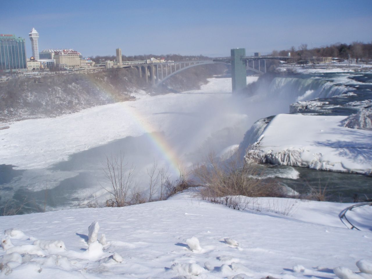 Deanna Rodrigues took this image of Niagara Falls in the winter. She says: "Global warming is causing climatic changes in the region," adding that spring has been arriving earlier than usual, summers are getting warmer and winters more severe.