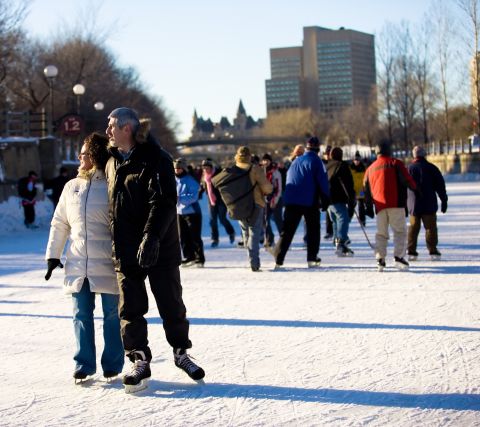 Ice skating is one winter sport that you can do indoors or outdoors. It's a great aerobic workout that burns up to 20 calories per minute and helps strengthen your core as you try to balance on the thin blades. So trade in your sneakers for figure skates and hit the ice.