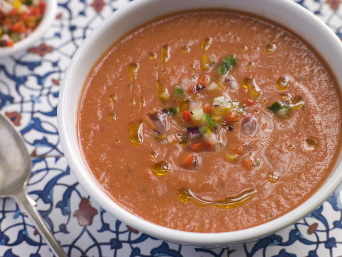 Gazpacho is thought to have Arab roots.