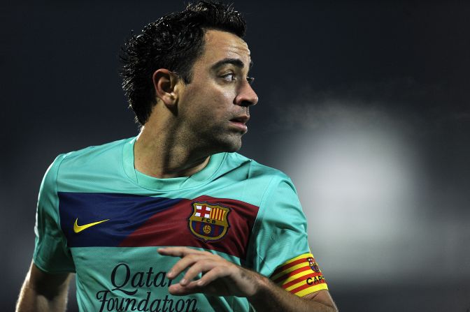Messi's teammate Xavi is on the three-man shortlist for the second year in a row.  The Spain midfielder finished third last year, behind Messi and compatriot Andres Iniesta.