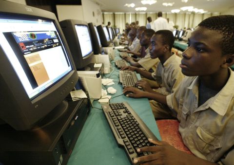 The top five countries for mobile subscribers are Nigeria, Egypt, South Africa, Ethiopia and the Democratic Republic of Congo. They account for about 44% of total subscribers, while the bottom 30 countries only make up 10%.<br /><br />Pictured: Young Ivorians attending an Internet Festival in Abidjan, Ivory Coast.