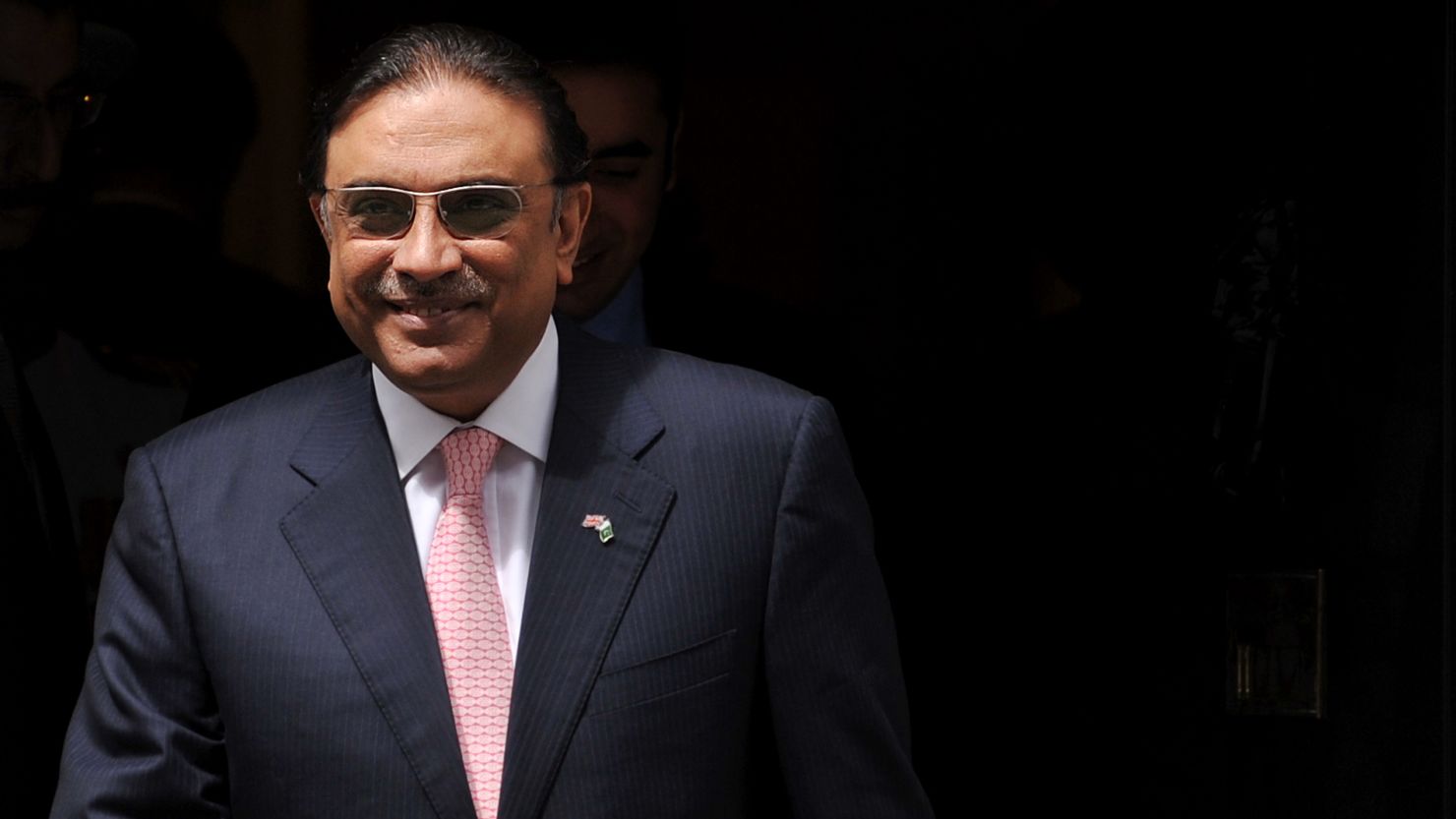  This picture taken on July 1, 2011 shows Pakistani President Asif Ali Zardari leaving 10 Downing Street in central London.
