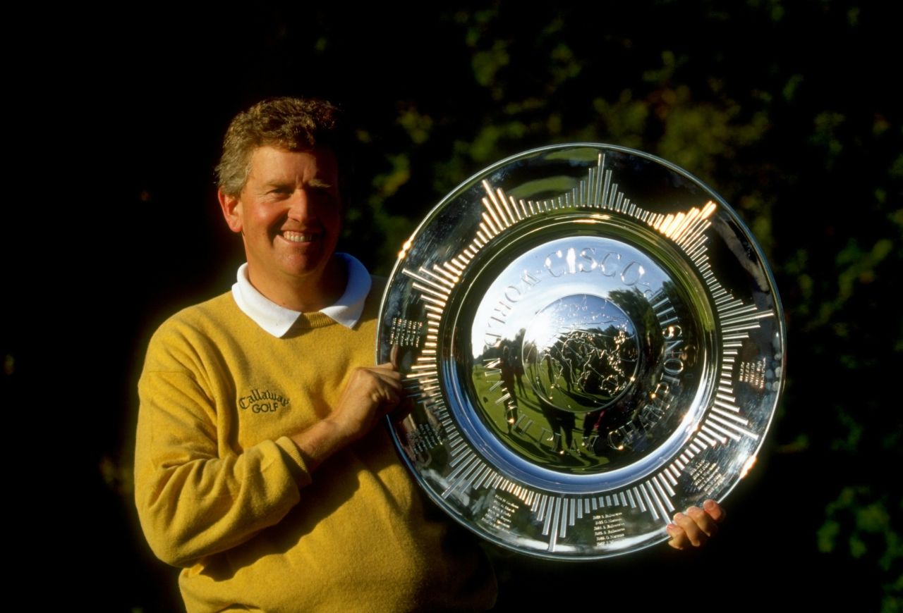 Colin Montgomerie, holding  the World Matchplay trophy in 1999, won the Order of Merit seven years in a row and record eight overall.