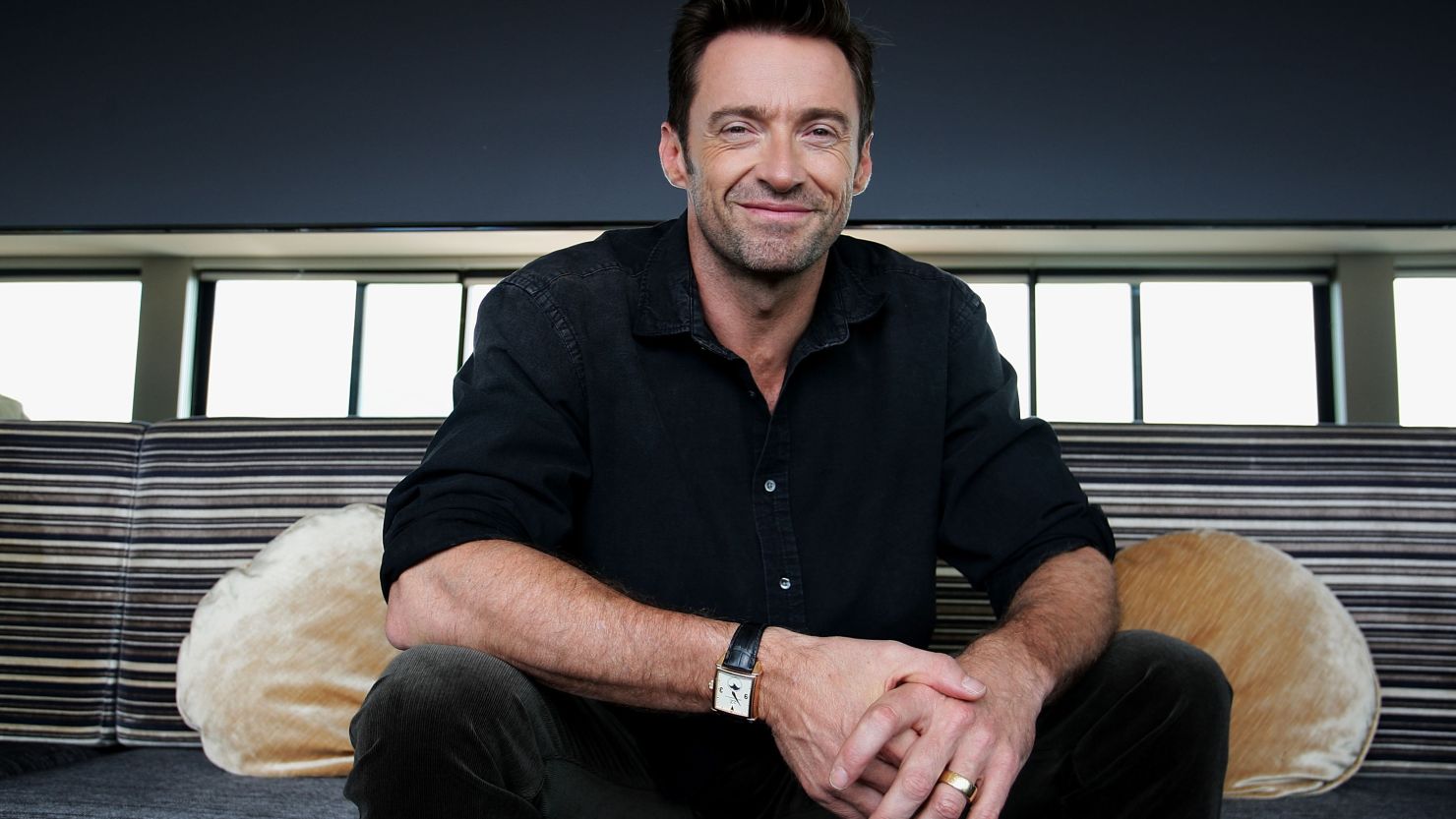 "I was mainly inspired by Paul Newman on the business level and what he did," Hugh Jackman said.