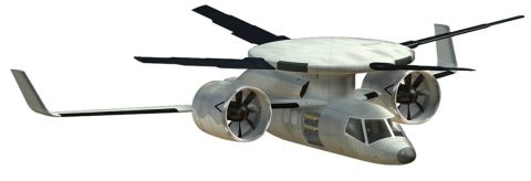 The Disc-Rotor program aims to develop a new type of aircraft capable of transitioning from hovering like a helicopter to flying like a plane (artist's impression).