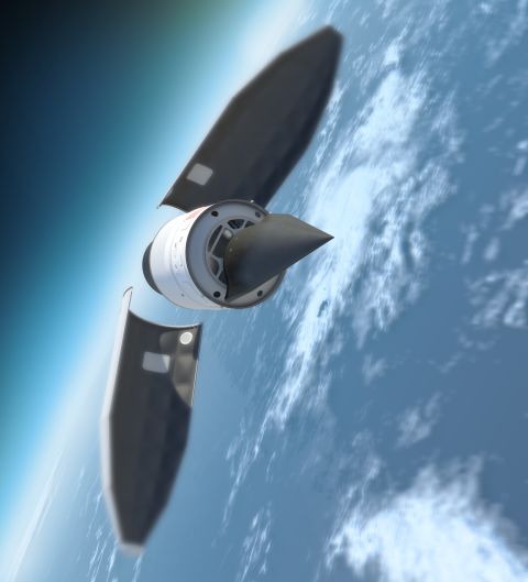 The ultimate goal of the Falcon program is to create a vehicle that can fly anywhere in the world in less than an hour. DARPA has already produced and flown the HTV-2 -- an unmanned, rocket-launched aircraft that travels at Mach 20 -- about 13,000 miles per hour (artist's impression).  